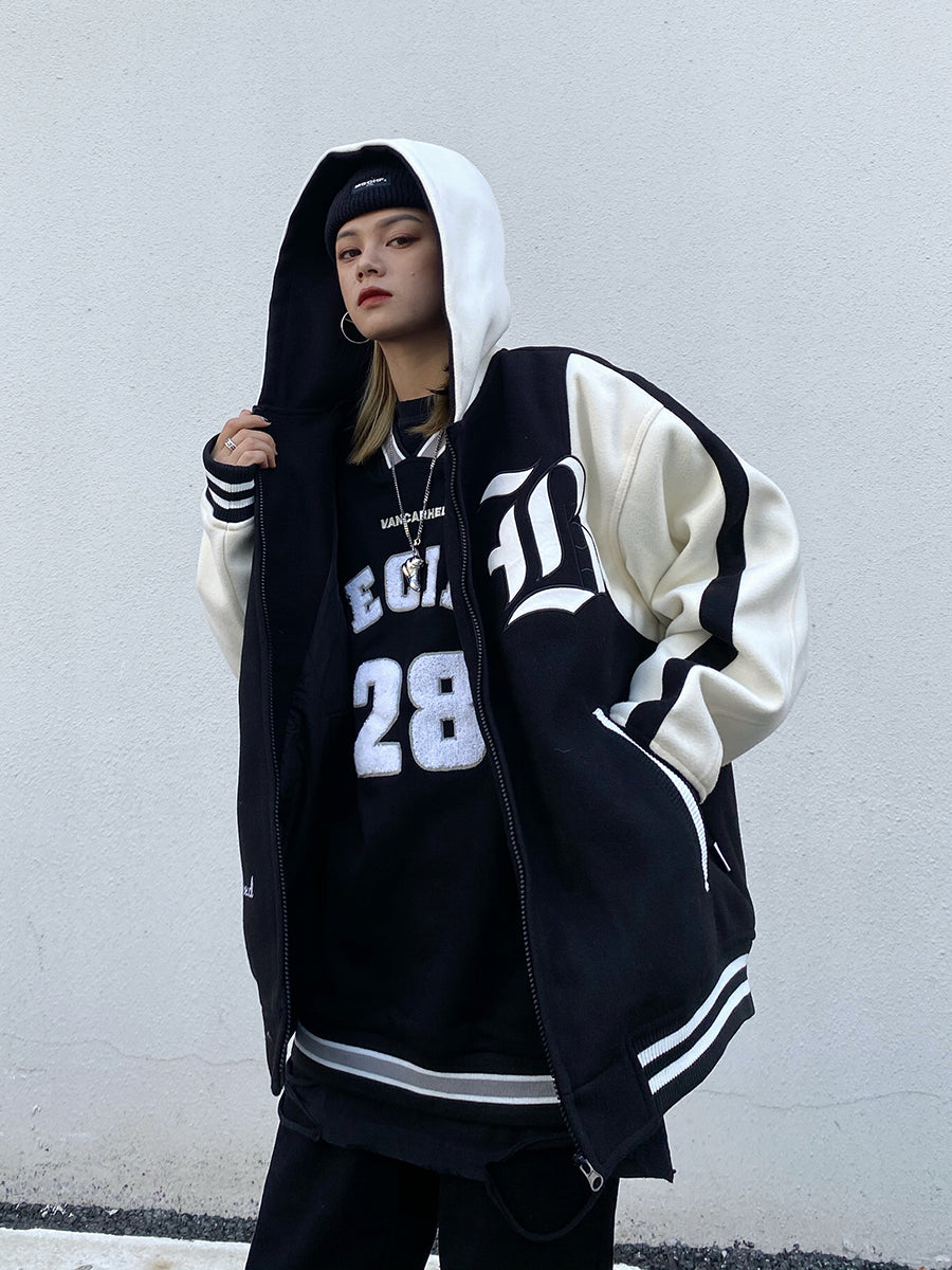 Women's American Style Hooded Baseball Uniform