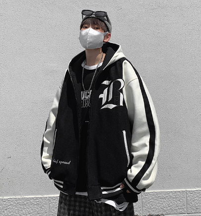 Women's American Style Hooded Baseball Uniform