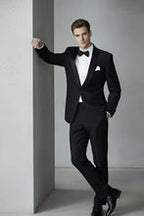 "London" Black Tuxedo Jacket-2