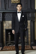 "London" Black Tuxedo Jacket-4